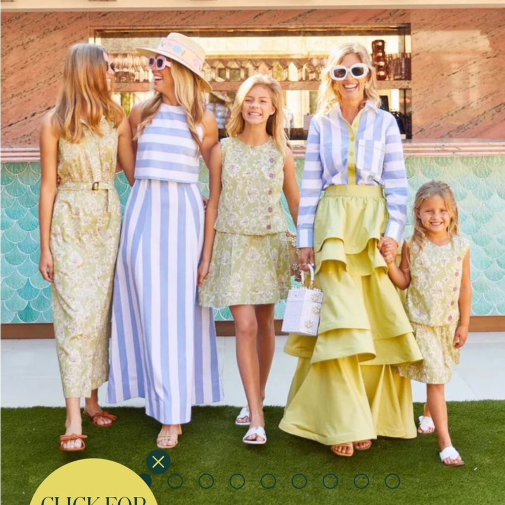 Chic Tiered A-Line Skirt in Light yellow-green - Picture 4 of 4